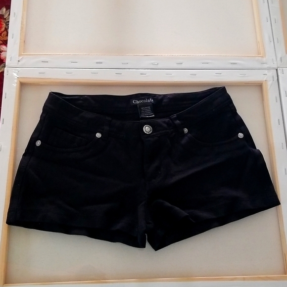 Black Jean shorts - Sexy - Cow girl or punk - Picture 1 of 6